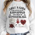 Dark Romance Smutt Book Merch Just A Good Girl STFUATTDLAGG Unisex Sweatshirt