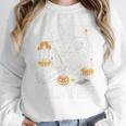 Dead Set On Reading Skeleton Halloween Book Lover Unisex Sweatshirt