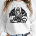 Dragon Reading Book Bookworm Books Dragon Learning Unisex Sweatshirt