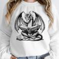 Dragon Reading Book Bookworm Books Dragon Lover Learning Unisex Sweatshirt