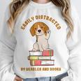 Easily Distracted By Beagles And Books Beagle Dog Unisex Sweatshirt Easily Distracted By Beagles And Books Beagle Dog Unisex Sweatshirt