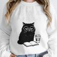 First Of All I’m A Delight Cute Cat Books Coffee Humor Unisex Sweatshirt