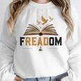 Freadom Anti Banned Books Lovers Reading Librarian Bookworm Unisex Sweatshirt