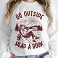 Go Outside Read a Book Vintage Bibliophiles Unisex Sweatshirt Go Outside Read a Book Vintage Bibliophiles Unisex Sweatshirt