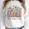 God Says I Am Floral Book Cute Christian Girl Teen Religious Unisex Sweatshirt