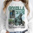 Godzilla Ocean Scene Comic Book Illustration Movie Monster Unisex Sweatshirt