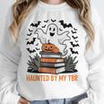 Haunted By My TBR Boo Halloween Book Lover Librarian Unisex Sweatshirt Haunted By My TBR Boo Halloween Book Lover Librarian Unisex Sweatshirt