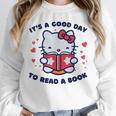 It's a Good Day To Read a Book Cute Cat Book Day Girls Boys Unisex Sweatshirt