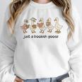 Just a Bookish Goose Cute Reading Geese For Book Fanatics Unisex Sweatshirt