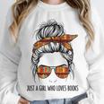 Just a Girl Who Loves Books Pajamas Shirt Reading Book Lover Unisex Sweatshirt Just a Girl Who Loves Books Pajamas Shirt Reading Book Lover Unisex Sweatshirt