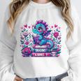 Just A Girl Who Loves Dragons And Books Cute Dragon Reading Premium Tri-Blend Unisex Sweatshirt