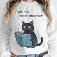 Just One More Chapter Bookworm Cat Book Lover Unisex Sweatshirt