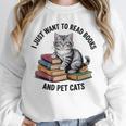 I Just Want To Read Books And Pet Cats Raglan Baseball Tee Unisex Sweatshirt I Just Want To Read Books And Pet Cats Raglan Baseball Tee Unisex Sweatshirt