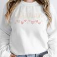 Librarian Valentines Day Daisy School Library Book Lover Premium Unisex Sweatshirt