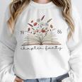 Life Chapter Forty 1986 Floral Book 40th Birthday Unisex Sweatshirt Life Chapter Forty 1986 Floral Book 40th Birthday Unisex Sweatshirt