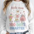 Little Miss 100 Days Smarter Cute Goose Reading Books Girls Unisex Sweatshirt Little Miss 100 Days Smarter Cute Goose Reading Books Girls Unisex Sweatshirt