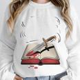 Murder Mystery And a Cup Of Tea Book Humor Unisex Sweatshirt