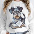 Nerdy Schnauzer Dog Book Lover Glasses Cute Pet For Men Women Kids Unisex Sweatshirt Nerdy Schnauzer Dog Book Lover Glasses Cute Pet For Men Women Kids Unisex Sweatshirt
