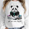 Panda Reading Chapter Books Unisex Sweatshirt Panda Reading Chapter Books Unisex Sweatshirt