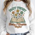 Pregnancy Announcement Book Lover Reveal Pregnant Unisex Sweatshirt