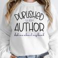 Published Author Est 2024 Ask Me About My Book Authors Books Unisex Sweatshirt
