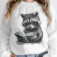 Raccoon With Book Cute Raccoons Reading Books Unisex Sweatshirt Raccoon With Book Cute Raccoons Reading Books Unisex Sweatshirt
