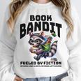 Racoon-Bookworm-Book Bandit-Fueled By Fiction Unisex Sweatshirt
