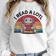 I Read Alotl Axolotl Retro Reading Books Lover Vintage Unisex Sweatshirt I Read Alotl Axolotl Retro Reading Books Lover Vintage Unisex Sweatshirt