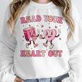 Read Your Heart Out Teacher Valentine Book Unisex Sweatshirt Read Your Heart Out Teacher Valentine Book Unisex Sweatshirt