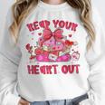 Read Your Heart Out Teacher Valentine Reading Book Lover Unisex Sweatshirt