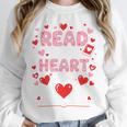 Read Your Heart Out Valentine Reading Book Lover Teacher Premium Tri-Blend Unisex Sweatshirt