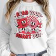 Read Your Heart Out Valentine's Day Retro Teacher Bookish Unisex Sweatshirt Read Your Heart Out Valentine's Day Retro Teacher Bookish Unisex Sweatshirt