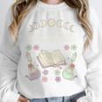 Well Read Woman Literature Quote Celestial Book Floral Unisex Sweatshirt
