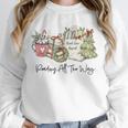 Reading All The Way Christmas Book Lover For Women And Teens Unisex Sweatshirt Reading All The Way Christmas Book Lover For Women And Teens Unisex Sweatshirt
