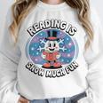 Reading Is Snow Much Fun Snowflake Book Lovers Winter Theme Premium Tri-Blend Unisex Sweatshirt Reading Is Snow Much Fun Snowflake Book Lovers Winter Theme Premium Tri-Blend Unisex Sweatshirt