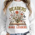 Reading Squad Book Lover Bookish Floral Readers Make Leaders Unisex Sweatshirt Reading Squad Book Lover Bookish Floral Readers Make Leaders Unisex Sweatshirt