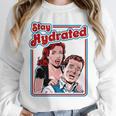 Retro Vampire Book Cover Style Stay Hydrated Halloween Unisex Sweatshirt