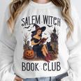 Salem Witch Book Club Bookish Retro Halloween Cat Unisex Sweatshirt