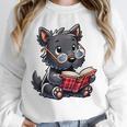 Scottish Terrier Reading a Book Dog Unisex Sweatshirt