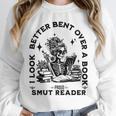 Smut Reader Skeleton Book Lover Dark Humor Art Premium Tri-Blend Unisex Sweatshirt