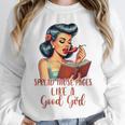 Smutty Spicy Book Reader Spread Those Pages Like A Good Girl Unisex Sweatshirt Smutty Spicy Book Reader Spread Those Pages Like A Good Girl Unisex Sweatshirt