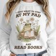 Stay At My Pad And Read Books Frog Introvert Reading Unisex Sweatshirt Stay At My Pad And Read Books Frog Introvert Reading Unisex Sweatshirt