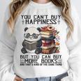 Teacher Bookworm Book Lover Panda Reading Book Librarian Tee Unisex Sweatshirt