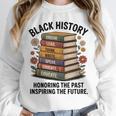 History Month Teacher Reading Book Lover Floral Stack Premium Tri-Blend Unisex Sweatshirt
