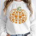 Vintage Book Pumpkin Autumn Fall Librarians Bookworm Teacher Unisex Sweatshirt