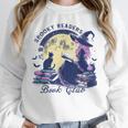 Vintage Sexy Witch Spooky Readers Book Lover Club Halloween Unisex Sweatshirt