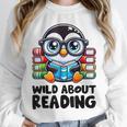 Wild About Reading Book Lover Penguin Unisex Sweatshirt
