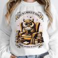 Wise Owl Reading Books Unisex Sweatshirt
