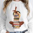 Woman And Books Stack Afro Girl Book Lover Premium Tri-Blend Unisex Sweatshirt Woman And Books Stack Afro Girl Book Lover Premium Tri-Blend Unisex Sweatshirt