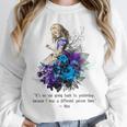 Women's Vintage Book Quote It’s No Use Going Back To Yesterday Unisex Sweatshirt